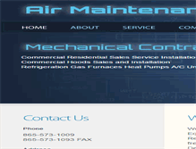 Tablet Screenshot of airmaintenancellc.com